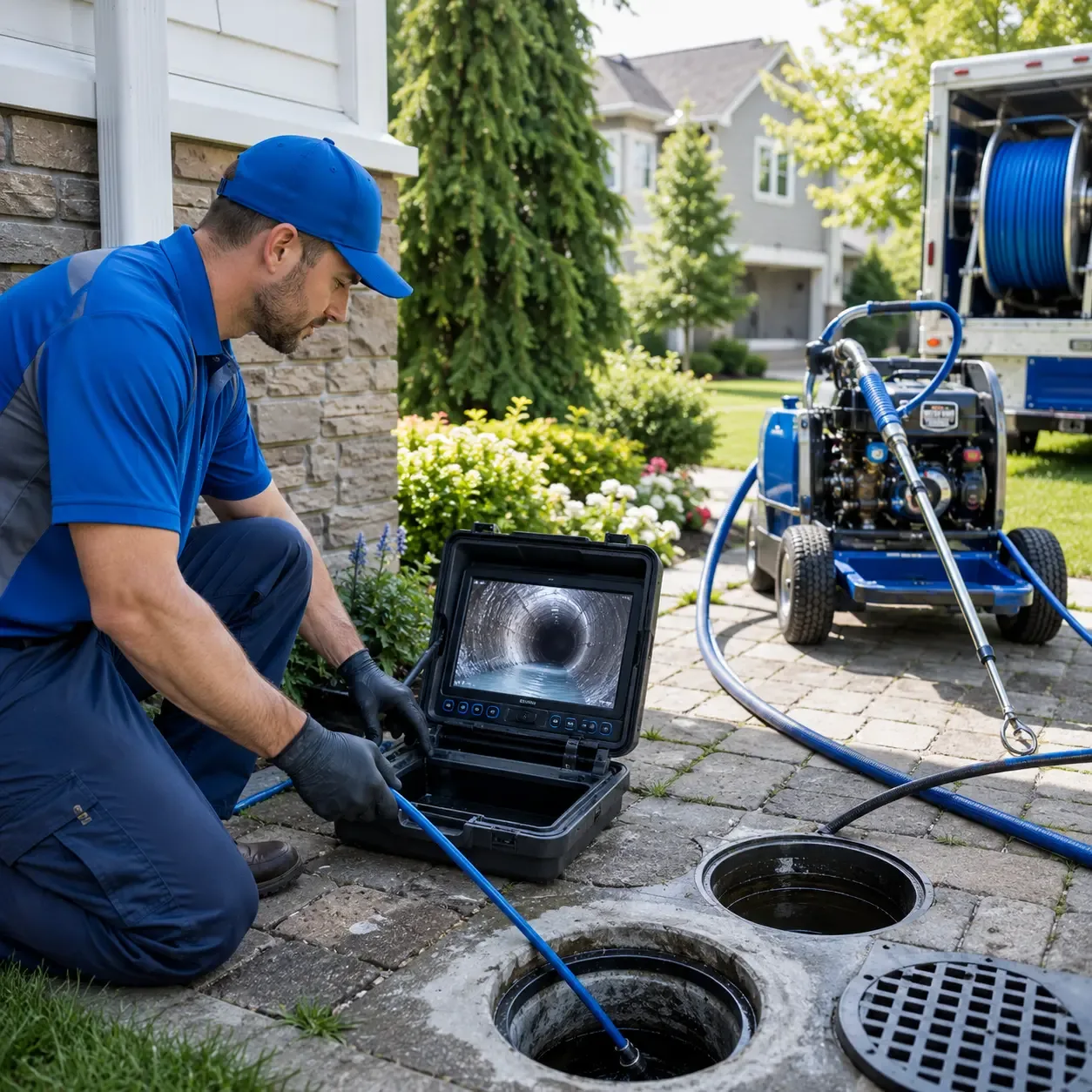 Outdoor drain cleaning professionals serving Mount Sterling, IA