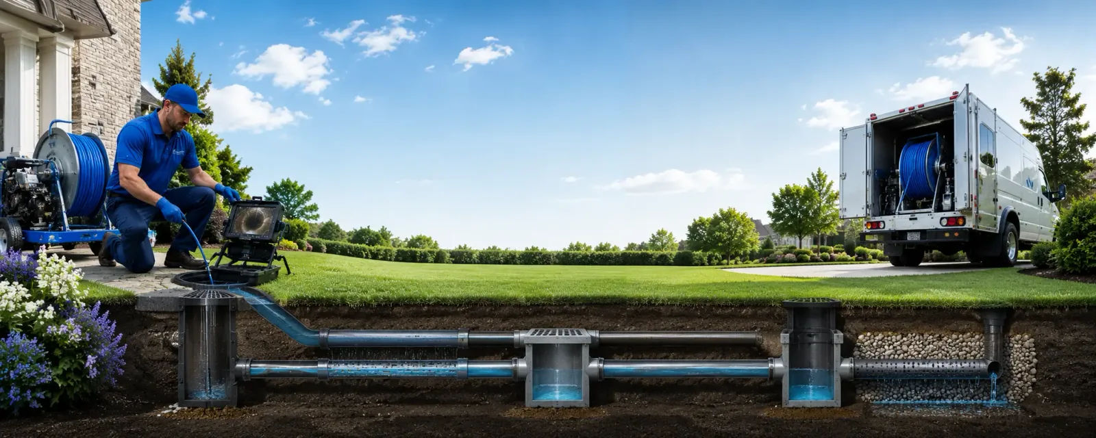 Outdoor drain cleaning information for Mount Sterling, IA
